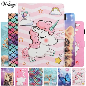 

For Apple Ipad Air 2 Ipad 6 Case A1566 A1567 Cute Cartoon Leather Cover For Ipad Air2 Air 2 6th Generation Tablet Cover Cases