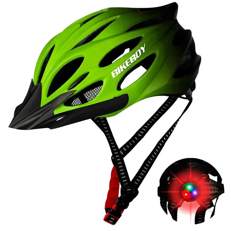 Yiwa для мужчин женщин кусок литья Велоспорт шлем для защиты головы велосипеды оснастить мужчин t - Цвет: Gradient green