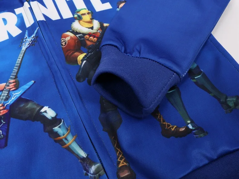 Foreign Trade Hot Selling Cartoon Ribbed Pattern BOY'S Zipper Shirt Large CHILDREN'S Jacket Cardigan Teenager Europe And America