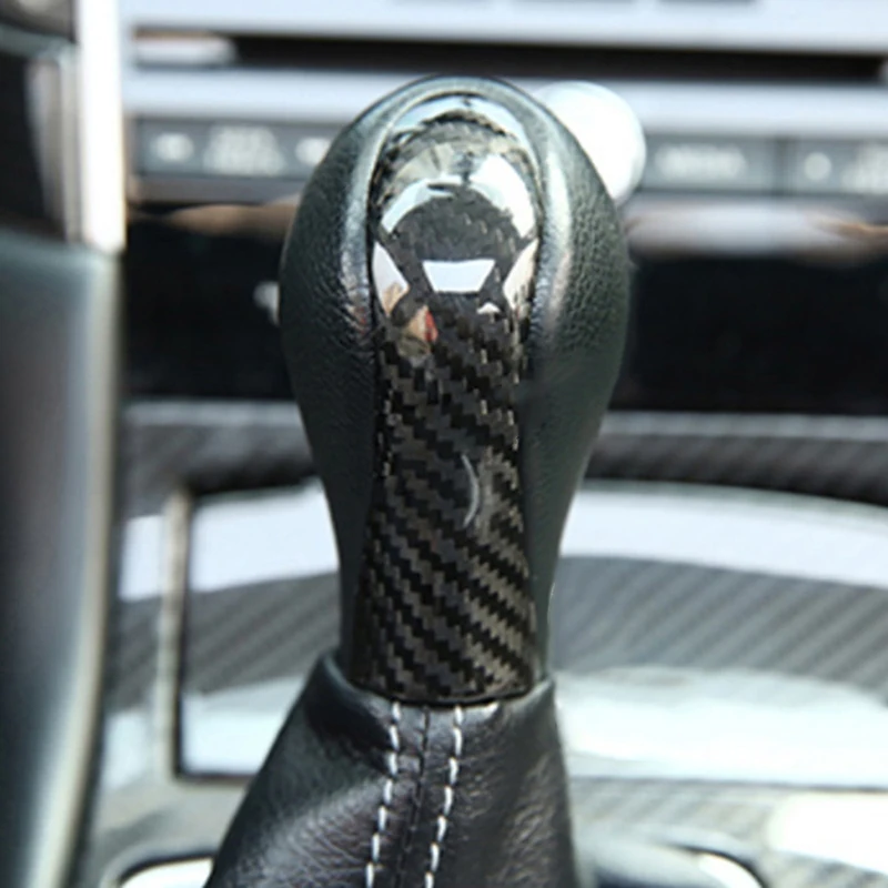 

Carbon Fiber Gear Lever Shift Knob Cover Trim For Infiniti Q50 Q50L 2014-2018