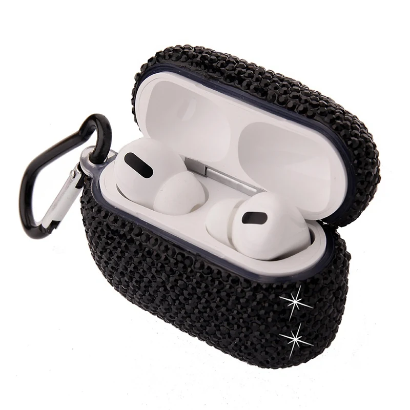 Алмазный Блестящий Bluetooth беспроводной Чехол для наушников для AirPods Pro 3 Защитная крышка аксессуары для Apple Airpods