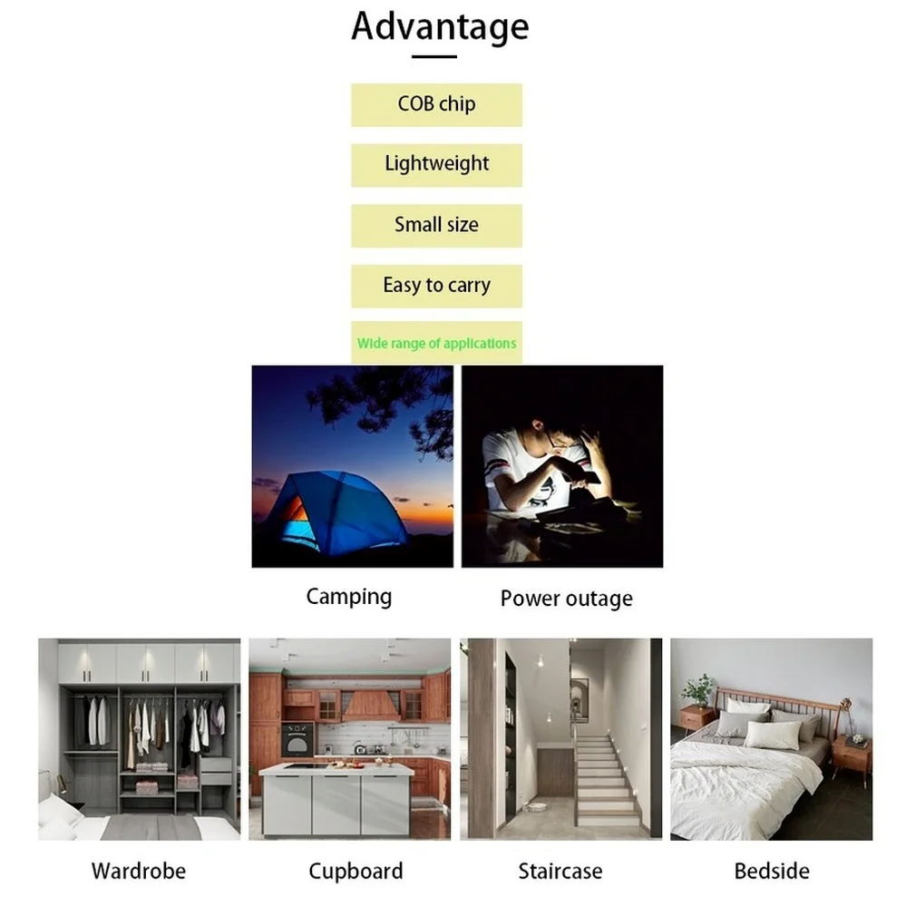 COB LED Touch Light Under Cabinet Led Wireless Wall Lamp Wardrobe Cupboard Closet Bedroom Kitchen Night Light 3A Battery Powered led night light night light led cabinet lights led night lamp