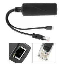 POE Мини-Сплиттер Сепаратор 48V 5V Micro USB Питание адаптер 15 Вт POE адаптер