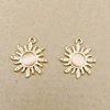 10pcs 18x21mm rhinestone sun charms for jewelry making earring pendant bracelet and necklace charm ► Photo 3/6