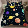 3D Bedding Set Space Astronaut Duvet Cover with Pillow Cover Bedding Set for Kids Bedroom Decor  Boys Bedding Set  Linen Sheets 2