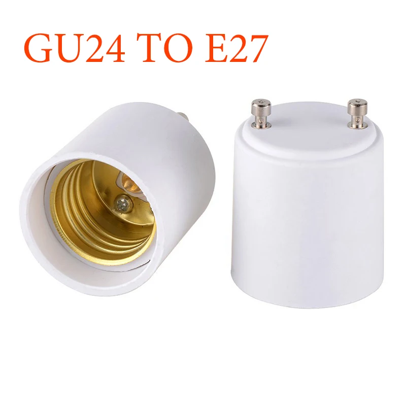 Адаптер GU24-E27 для белого светодиодного освещения адаптер лампы гнездо GU24