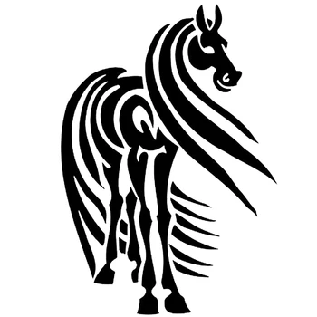 

16*11.1cm HORSE HAIR TRIBAL DESIGN WINDOW DECAL STICKER Cute And Interesting Fashion Sticker Decals