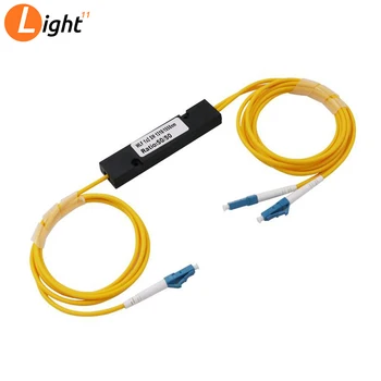 

5PCS FBT Splitter LC/UPC 1x2 Connector FTTH 1310/1550nm PLC optical splitter