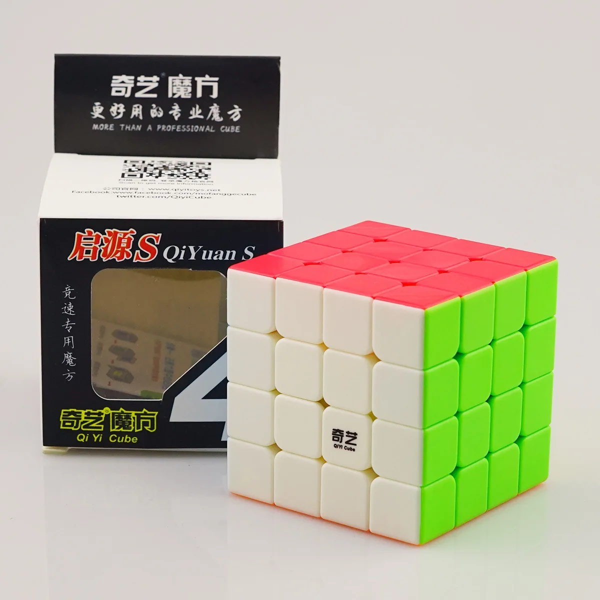 [XMD Magic Cube Qiyuan's four-Order] Профессиональная игра 4-Order Magic Cube цветная дырочка-клейкая бумага обучающая игрушка