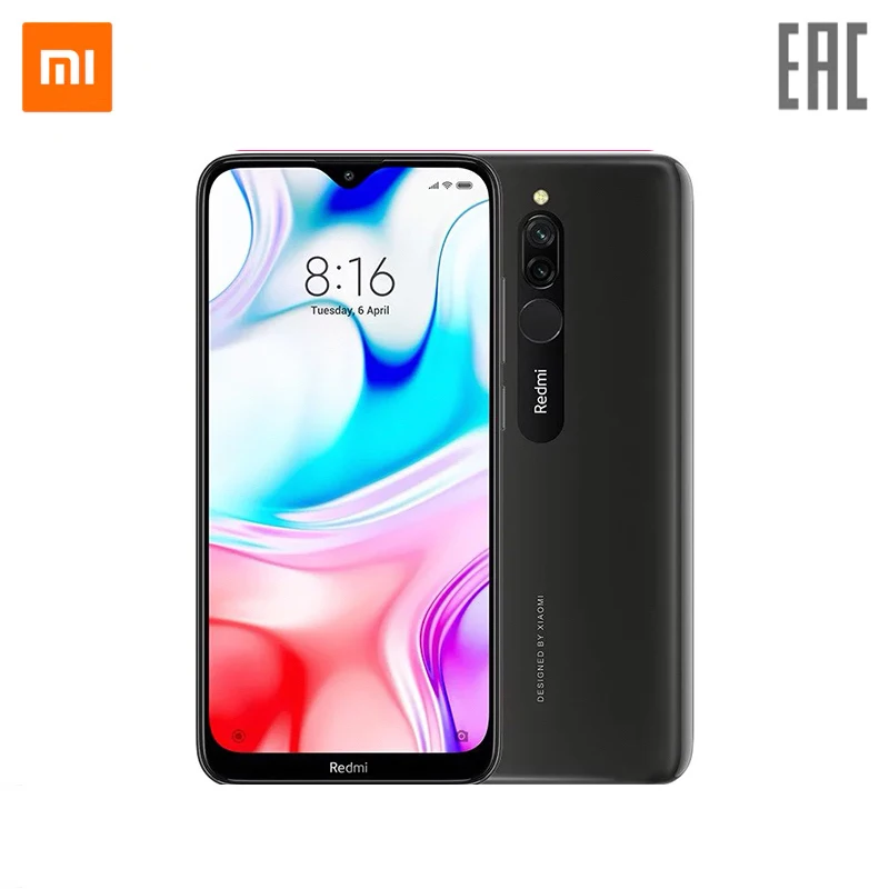 Смартфон Xiaomi Redmi 8 RU 3+32 ГБ, 7890 руб. только 18-19 декабря,Чехол в комплекте,[официальная гарантия, быстрая ]