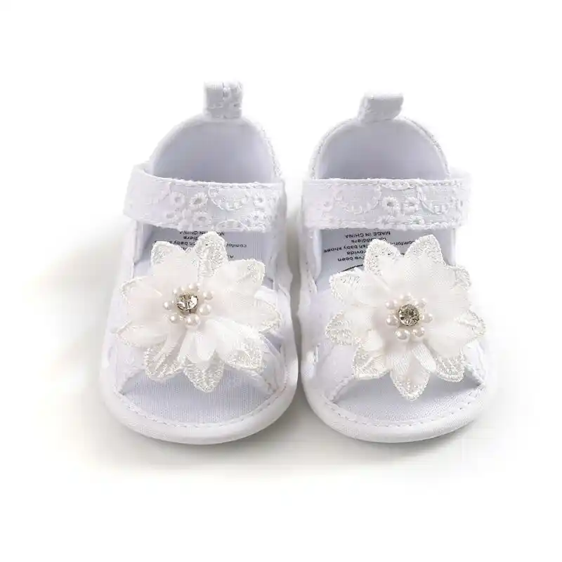 Baby Girls Kid Spanish Bow Sandals Flat Heels Toddler Summer Wedding Party Shoes
