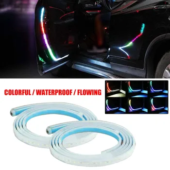 

New Car Door Open Signal Lamp Flashing LED Colorful Lights Strip Anti-collision Accesorios Para Auto Car Lights