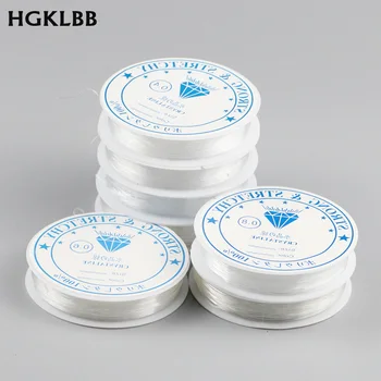 

Transparent Crystal Stretch Cord Elastic Line Beading Rope Cord Thread String For DIY Bracelet Jewelry Making findings 0.4-1.2m