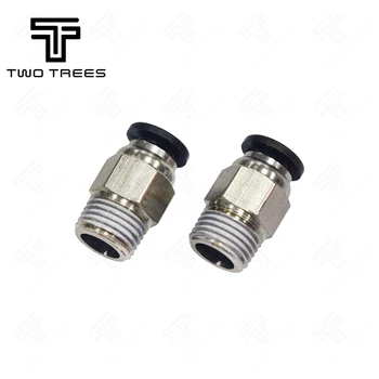 

10pcs Pneumatic PC4-01 Connector Straight For V6 V5 3D Printer Part 1.75mm 3mm Quick Coupler J-head Fitting Hotend Copper Part