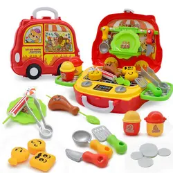 Барбекю продажа автомобиль дом игра Макияж игрушка головоломка детский костюм Моделирование кухня инструмент портативный чемоданы
