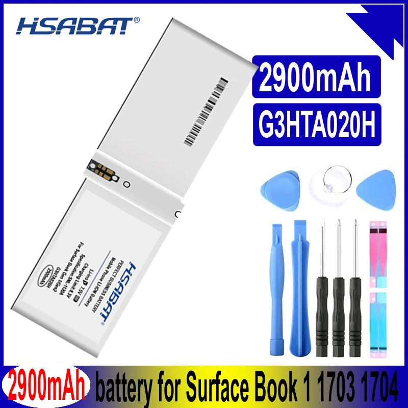 G3HTA045H 2900 мА/ч DAK822470K Батарея для Microsoft Surface BOOK 1 1703 1704 1705 экран G3HTA020H G3HTA044H
