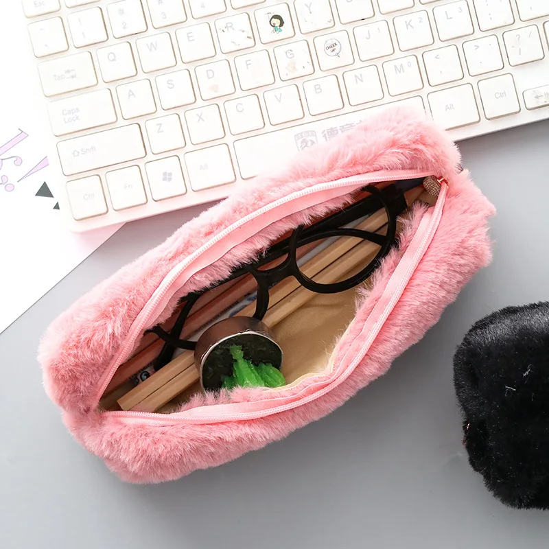 Pencil Cases Cute Solid Color For Girls
