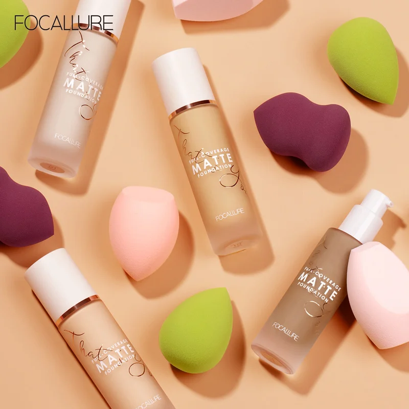 

FOCALLURE Matchmax Cosmetic Puff Makeup Foundation Powder Spong 1pcs Soft Women facial Makeup tool