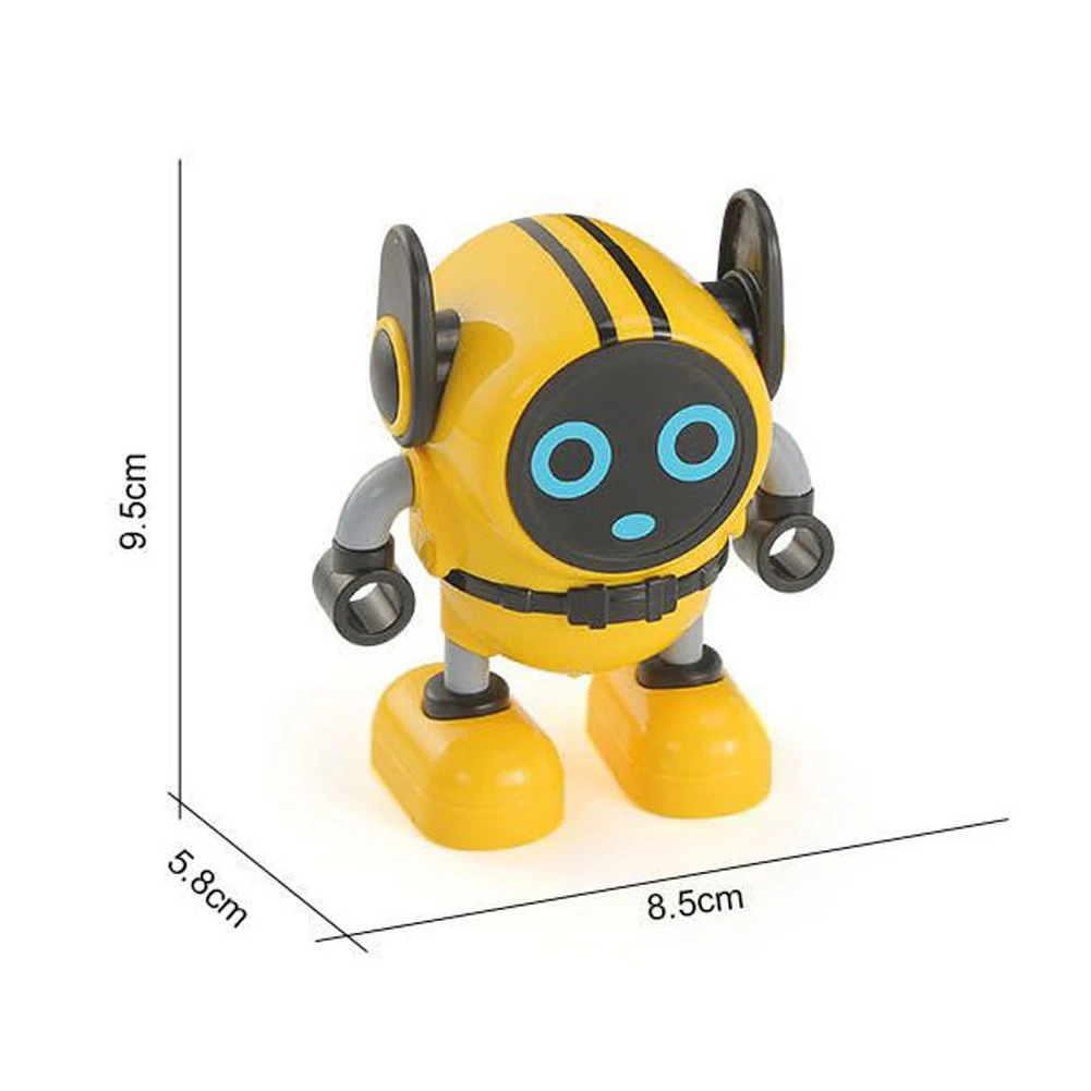 Detachable Robot Toys Removable Gyroscopes 3-Modes Wind-up Car Launching Mode Robots Gyro Pull Back Educational Toy For Kids