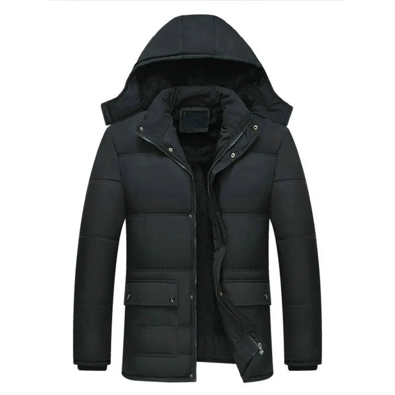

2019 New Men Jacket Coats -15 Degree Thicken Warm Winter Windproof Jackets Casual Mens Parka Hooded Outwear Cotton-padded Jacket
