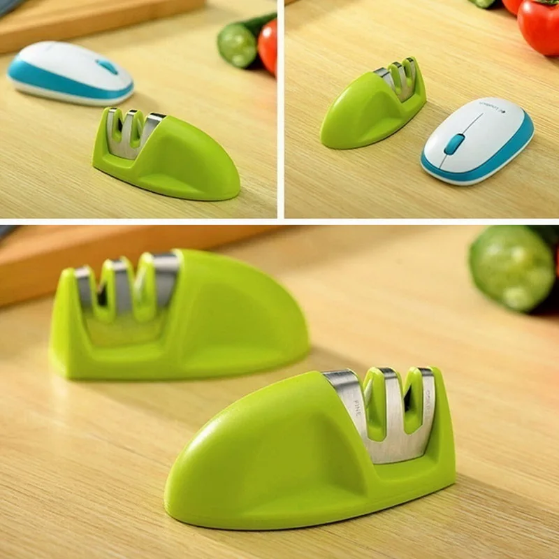 Точильный камень для дома точилка для ножей кухонные инструменты Двухступенчатая Алмазная и Керамическая точилка для кухонных ножей