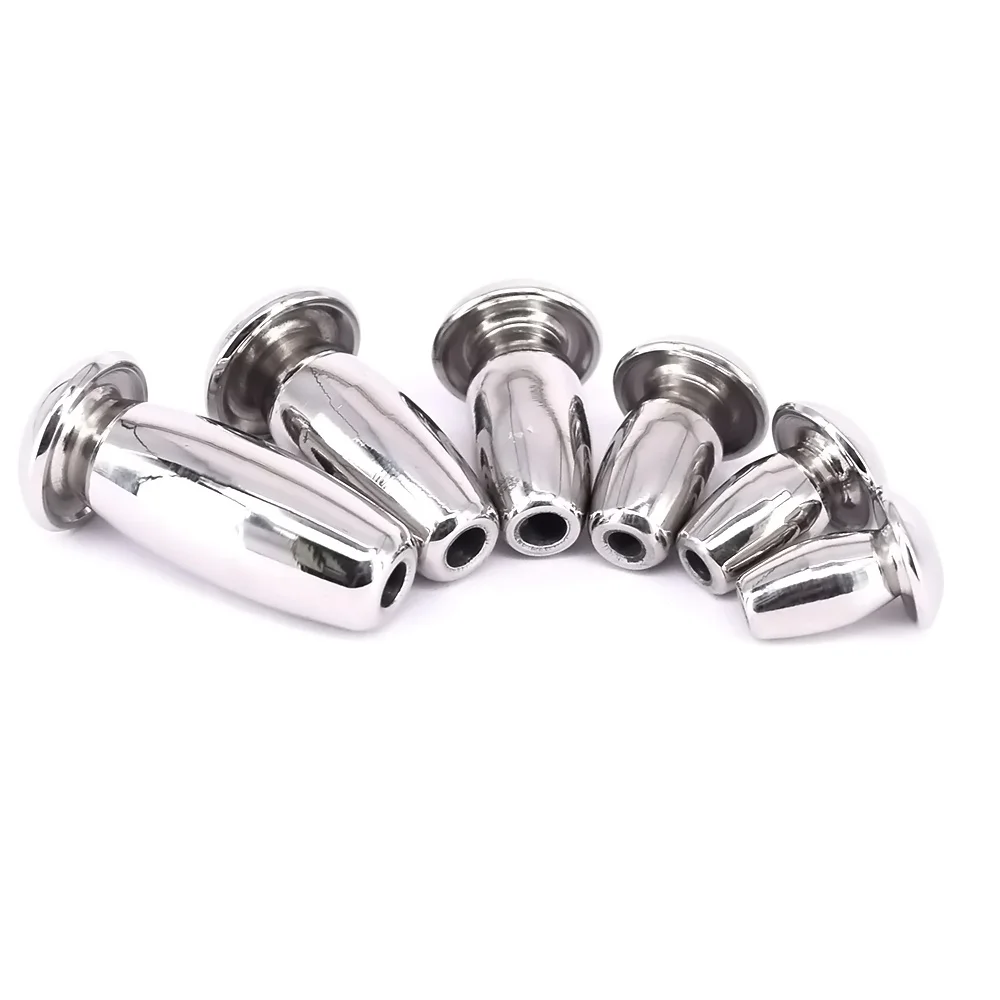 Stainless Steel Penis Plug Tube Urethral Stretcher Catheter Dilator Urethral Sounds Through Hole Sex Toys 8/9/10/11/12/13mm