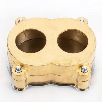 

New brass dental duplicating denture flask copper with upper and lower