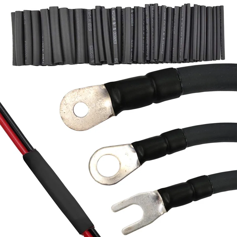 127Pcs Heat Shrink Tubes Wire Wrap Ratio 2:1 Electrical Cable Sleeve Assortment for Long Lasting Insulation Protection Tube Kit |