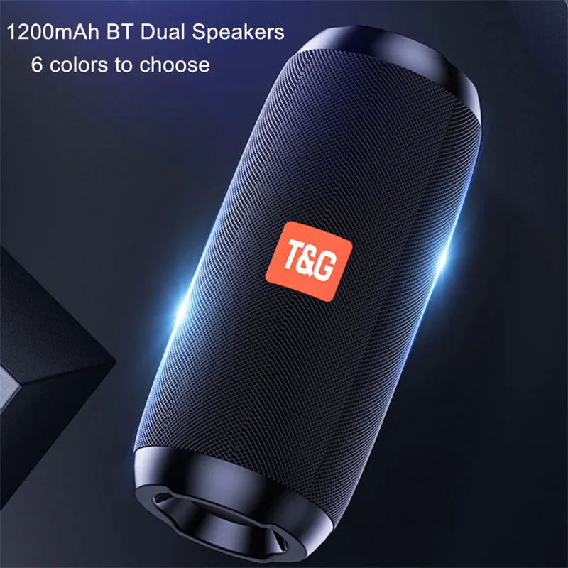 Портативная Bluetooth-Колонка TG117 беспроводная водонепроницаемая басовая колонка с
