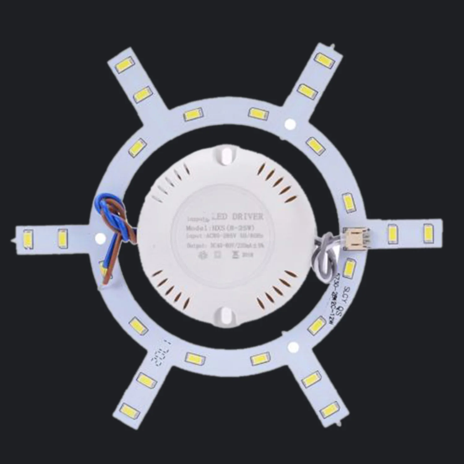 Panel de luz redondo de 12/18/24W, módulo LED 5730, placa de luz descendente de fuente de lámpara de techo ► Foto 3/5