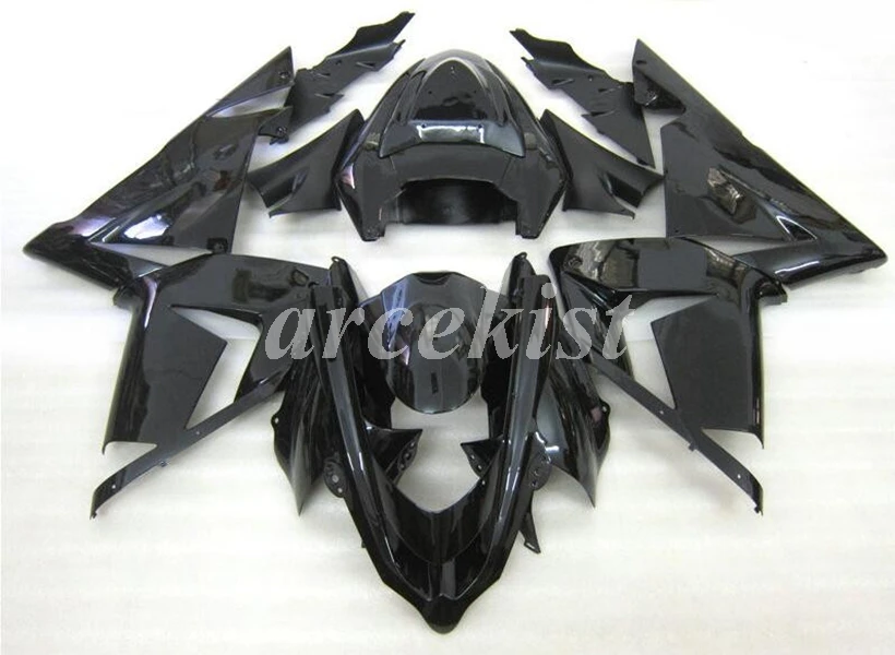 4 подарки ABS мотоцикл обтекатели комплект подходит для Kawasaki Ninja ZX-10R ZX10R 2004 2005 04 05 Кузов Набор Все Черный Яркий