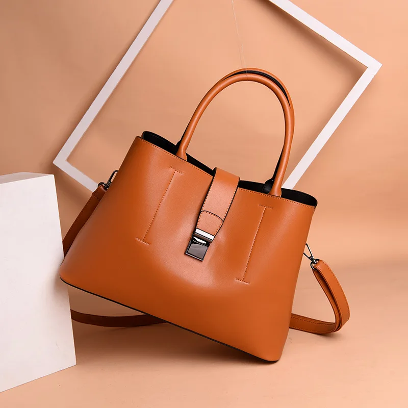 

Textured Bag Women's 2018 New Style Winter Handbag Capacity Large Versitile Fashion Shoulder Autumn And Winter Retro