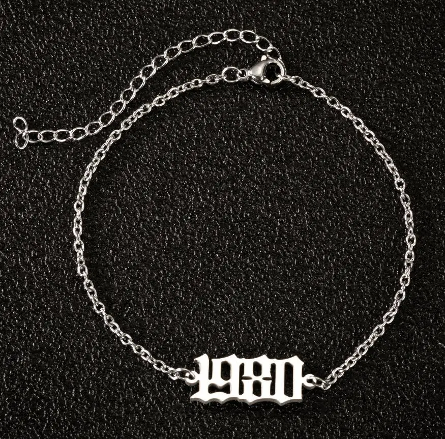 女性ファッション 1980-2000 誕生年アンクレットブレスレットフット