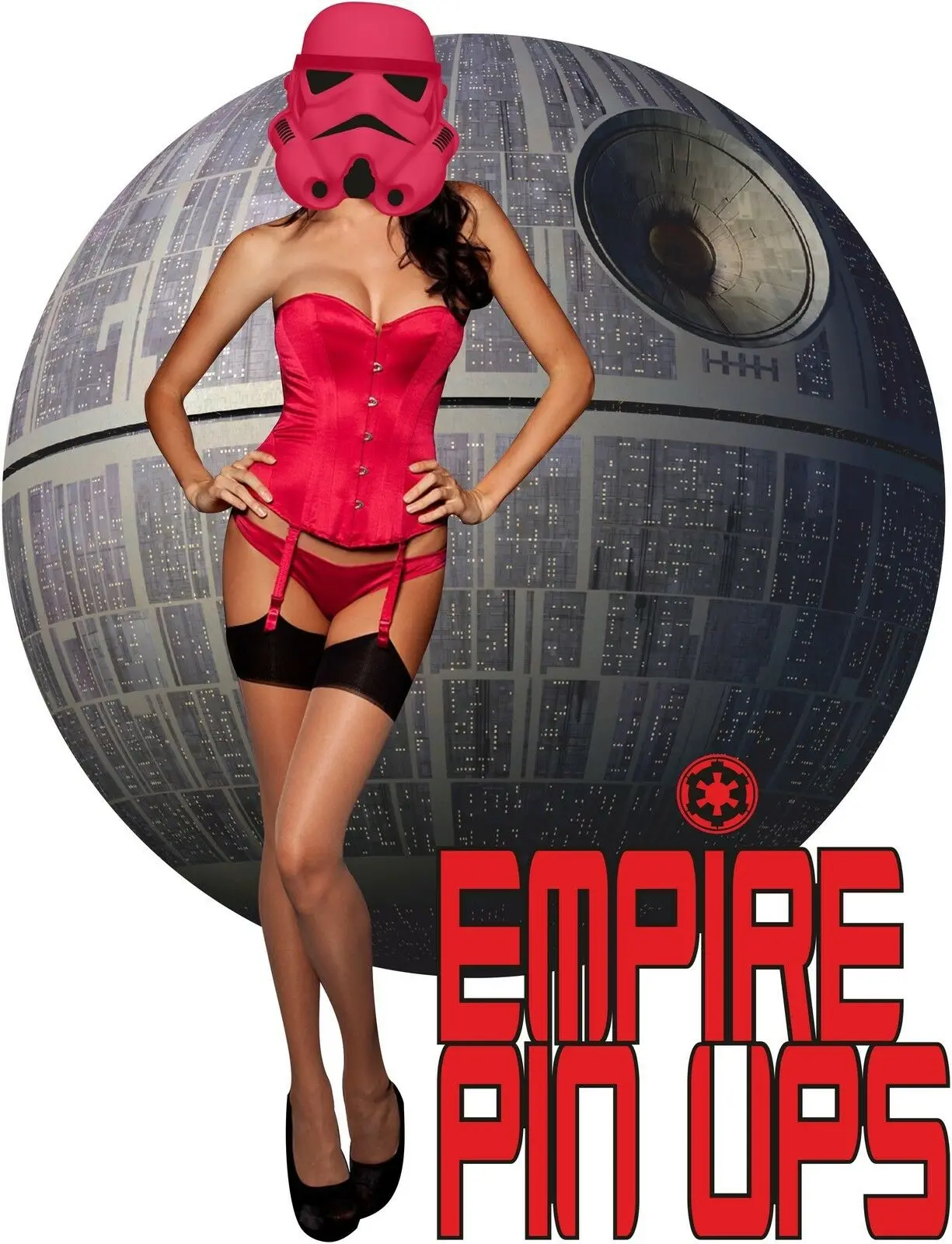 Звезда смерти Империя Rebel Штурмовик футболка сексуальная Pin Up Girl Storm Trooper Топ |