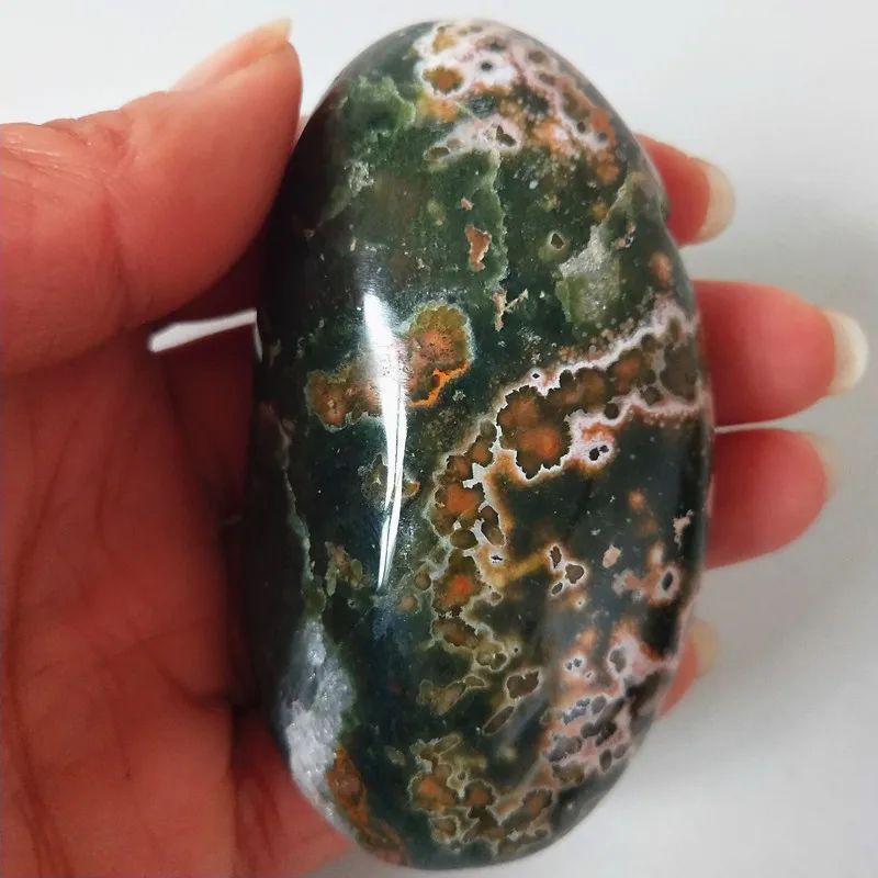 Натуральный камень морская яшма пальмовые целебные кристаллы декоративная коллекция камней и кристаллов