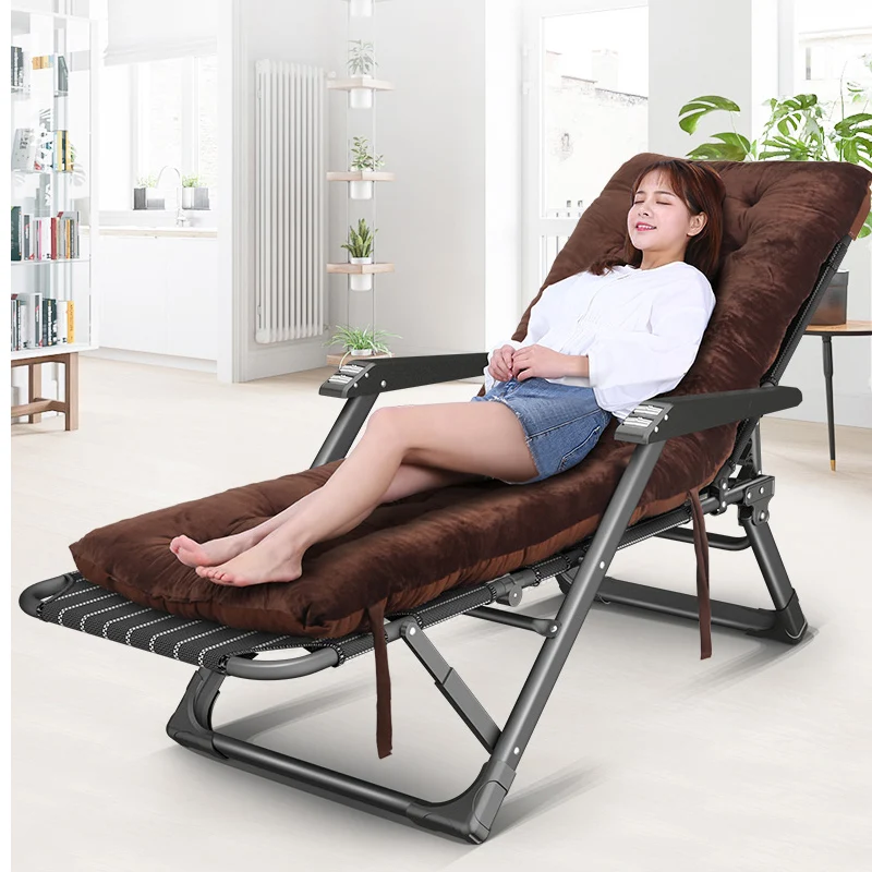 

Folding Bed Single Portable Office Siesta Chair Bed Dual-purpose Recliner Multifunctional Reinforced Camp Bed