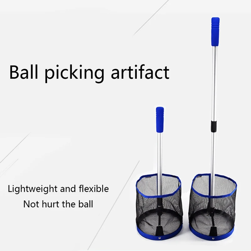

Pingpong Ball Retriever Container Training Tool Ball Pick Up Net Bag Table Tennis Picker