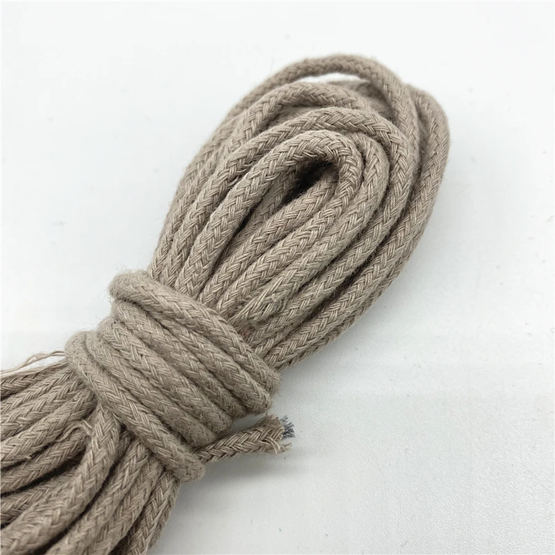 3mm Cotton Rope Decorative Twisted Braided Cord Rope For Handmade Home Textile Decoration 5yards/Lot cotton rope