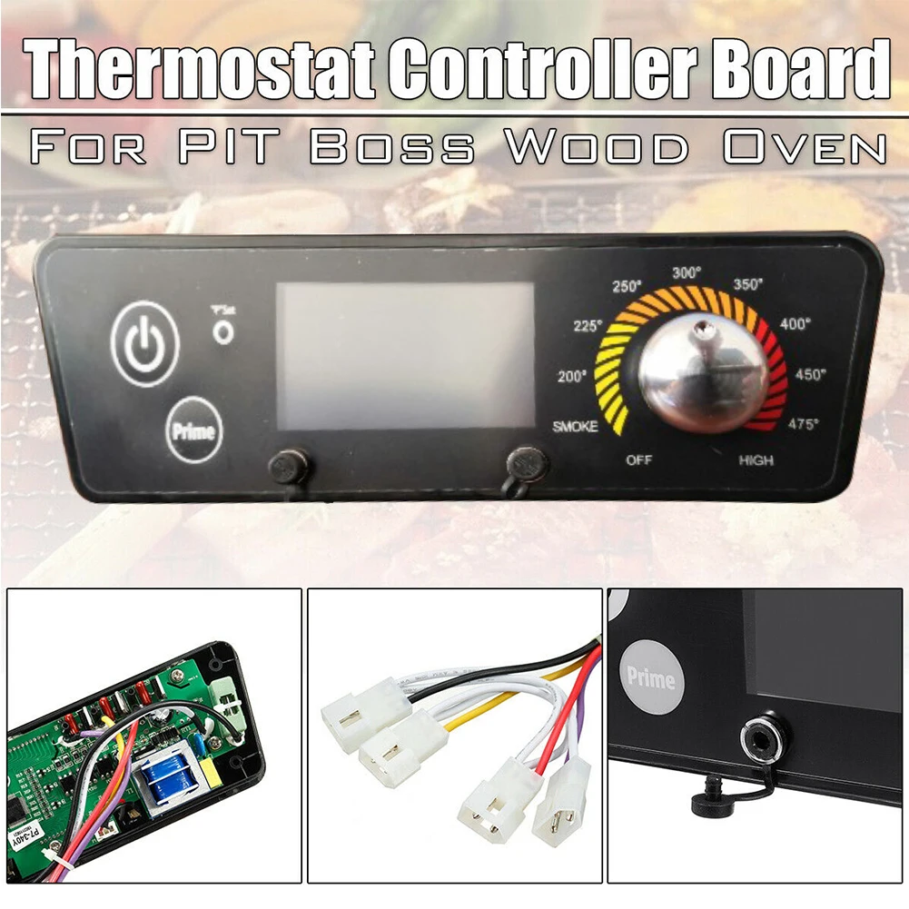 Термостат плата контроллера RTD Регулируемая температура легко работать из нержавеющей стали гранул точный кухонный ЖК-дисплей