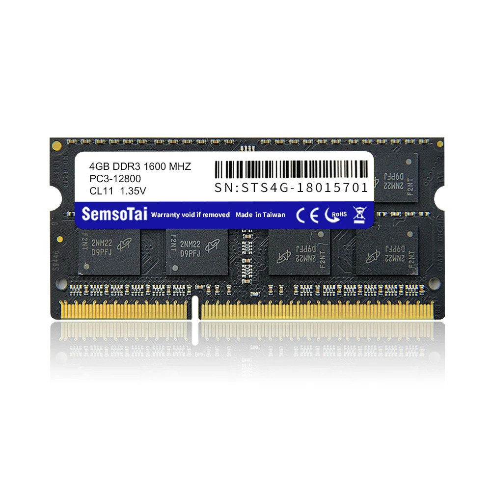 

For Notebook DDR3 4GB 8GB 1600MHZ RAM ddr3 Memory Chip 4GB 8GB for Laptop PC3-12800 Sodimm