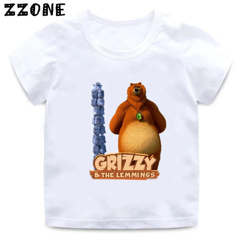 Children's T-shirts Short Sleeves | Grizzly Lemmings Shirt | Grizzly Bear  Lemmings - T-shirts - Aliexpress
