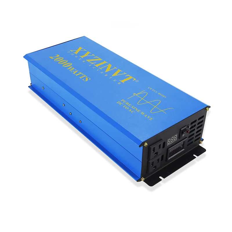 2000W Inverter A Onda Sinusoidale Pura Da 12V A 220V Convertitore Di Potenza Per Auto 12V/24V/48V Cc A 120V/220V/230V/240V Ca Off Grid System Inverter