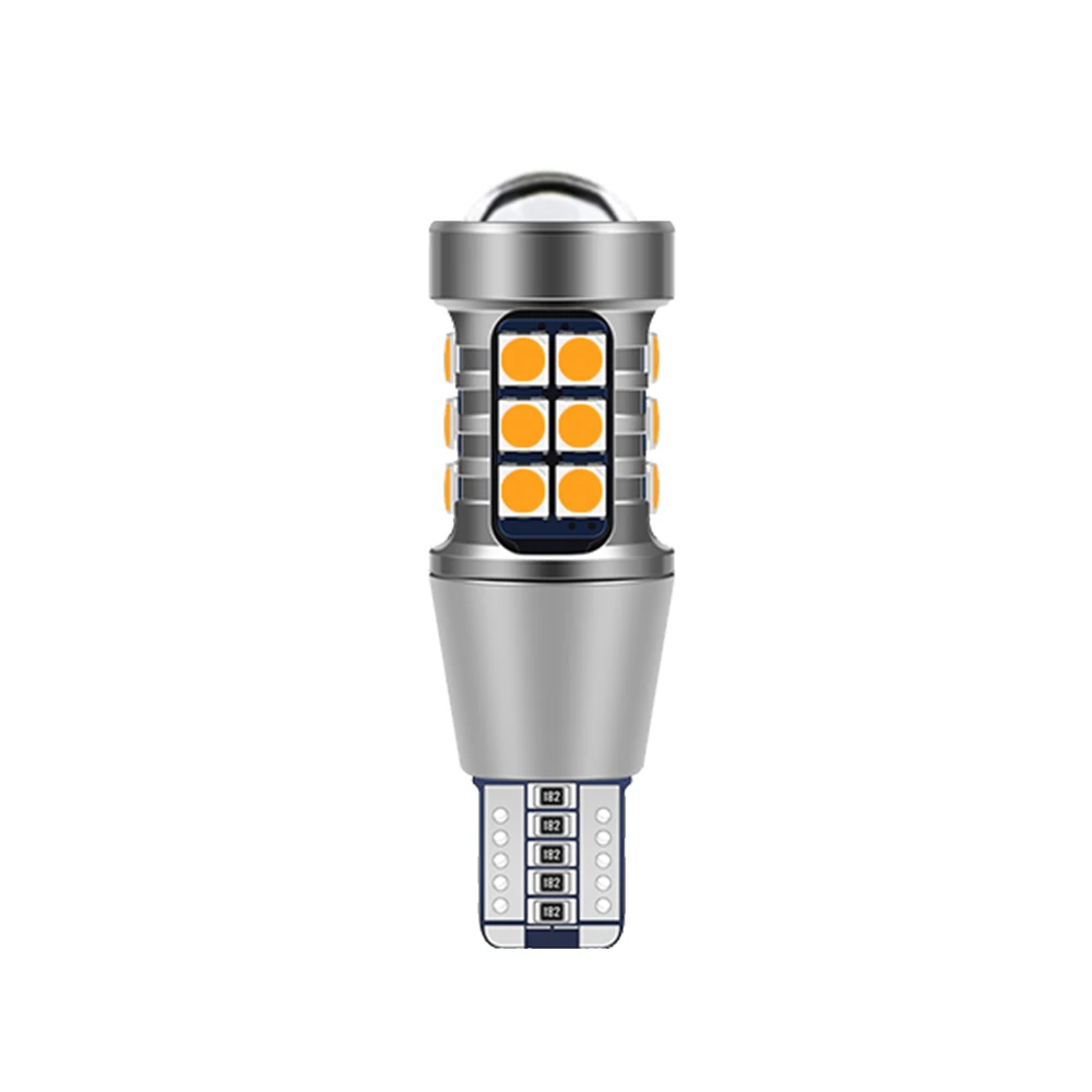 10x BA15S 1156 P21W 7440 T15 W16W светодиодный 27 SMD 3030 автомобиль светодиодный Авто дневные ходовые огни, указатель поворота светильник фонарь заднего хода - Испускаемый цвет: T15 Amber