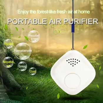 

2020 Home Car Air Purifier Wearable Air Purifier Necklace Mini Portable USB Air Cleaner Negative Ion Generator Low Noise Air