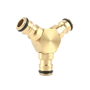 

Brass Adapter Equal Tee Nipple Quick Connector Water Gun Joint Garden Irrigation Connection Faucet Accessories Hose Fitting