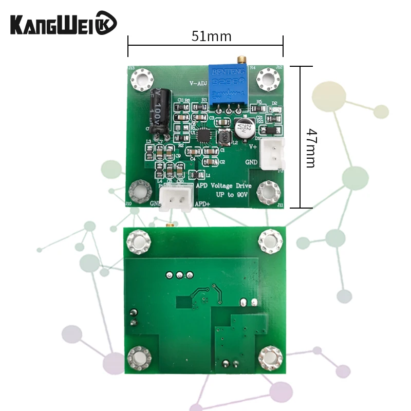 OPA657 transimpedance IV -FET high-speed APD\PIN high-speed photoelectric detect