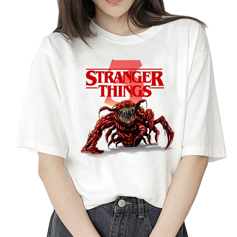 Футболка stranger things 3 t Eleven, женская новая футболка, футболка Stranger Things, хипстерские футболки, графическая футболка, женская футболка с буквенным принтом