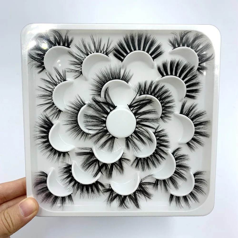 10pair eyelashes set palette  (8)