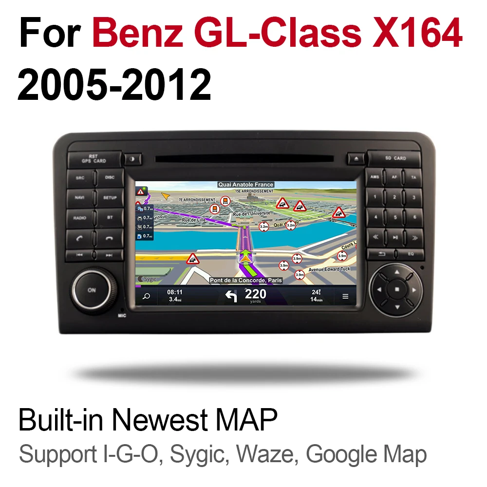 Мультимедийная система для Mercedes Benz GL Class X164 GL320 2005 ~ 2012 NTG Android 9 GPS навигация Bluetooth