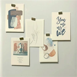 5Pc Set Ins Simple Literature  Retro Abstract Art Decoration Card Postcard Small Poster DIY Background Wall Creative Stationery